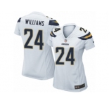 Women Nike Los Angeles Chargers #24 Trevor Williams Game White NFL Jersey