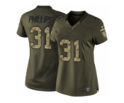 Women Nike Los Angeles Chargers #31 Adrian Phillips Limited Green Salute to Service NFL Jersey
