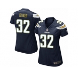 Women Nike Los Angeles Chargers #32 Branden Oliver Game Navy Blue Team Color NFL Jersey