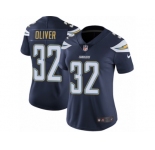 Women Nike Los Angeles Chargers #32 Branden Oliver Navy Blue Team Color Vapor Untouchable Limited Player NFL Jersey