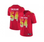 Women Nike Los Angeles Chargers #54 Melvin Ingram Red Stitched NFL Limited AFC 2018 Pro Bowl Jersey
