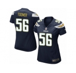 Women Nike Los Angeles Chargers #56 Korey Toomer Game Navy Blue Team Color NFL Jersey