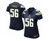 Women Nike Los Angeles Chargers #56 Korey Toomer Game Navy Blue Team Color NFL Jersey