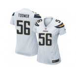 Women Nike Los Angeles Chargers #56 Korey Toomer Game White NFL Jersey