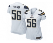 Women Nike Los Angeles Chargers #56 Korey Toomer Game White NFL Jersey