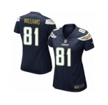 Women Nike Los Angeles Chargers #81 Mike Williams Game Navy Blue Team Color NFL Jersey