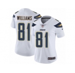 Women Nike Los Angeles Chargers #81 Mike Williams White Vapor Untouchable Limited Player NFL Jersey