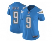 Women Nike Los Angeles Chargers #9 Nick Novak Electric Blue Alternate Vapor Untouchable Limited Player NFL Jersey