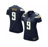 Women Nike Los Angeles Chargers #9 Nick Novak Game Navy Blue Team Color NFL Jersey