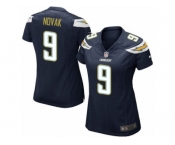 Women Nike Los Angeles Chargers #9 Nick Novak Game Navy Blue Team Color NFL Jersey