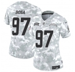 Women's Los Angeles Chargers #97 Joey Bosa 2024 F.U.S.E Arctic Camo Salute To Service Limited Stitched Football Jersey