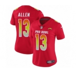 Women's Nike Los Angeles Chargers #13 Keenan Allen Limited Red AFC 2019 Pro Bowl NFL Jersey