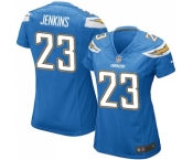 Women's Nike Los Angeles Chargers #23 Rayshawn Jenkins Game Electric Blue Alternate NFL Jersey