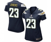 Women's Nike Los Angeles Chargers #23 Rayshawn Jenkins Game Navy Blue Team Color NFL Jersey