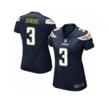 Women's Nike Los Angeles Chargers #3 Rayshawn Jenkins Game Navy Blue Team Color NFL Jersey