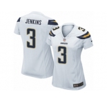 Women's Nike Los Angeles Chargers #3 Rayshawn Jenkins Game White NFL Jersey