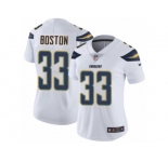 Women's Nike Los Angeles Chargers #33 Tre Boston White Vapor Untouchable Limited Player NFL Jersey