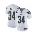 Women's Nike Los Angeles Chargers #34 Derek Watt Vapor Untouchable Limited White NFL Jersey