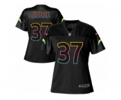 Women's Nike Los Angeles Chargers #37 Jahleel Addae Game Black Fashion NFL Jersey