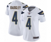 Women's Nike Los Angeles Chargers #4 Michael Badgley White Vapor Untouchable Limited Player NFL Jersey