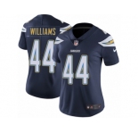 Women's Nike Los Angeles Chargers #44 Andre Williams Vapor Untouchable Limited Navy Blue Team Color NFL Jersey