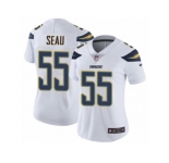 Women's Nike Los Angeles Chargers #55 Junior Seau Vapor Untouchable Limited White NFL Jersey