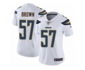 Women's Nike Los Angeles Chargers #57 Jatavis Brown Vapor Untouchable Limited White NFL Jersey
