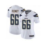 Women's Nike Los Angeles Chargers #66 Dan Feeney Vapor Untouchable Limited White NFL Jersey