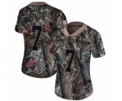 Women's Nike Los Angeles Chargers #7 Doug Flutie Limited Camo Rush Realtree NFL Jersey