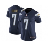 Women's Nike Los Angeles Chargers #7 Doug Flutie Vapor Untouchable Limited Navy Blue Team Color NFL Jersey