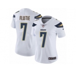 Women's Nike Los Angeles Chargers #7 Doug Flutie Vapor Untouchable Limited White NFL Jersey