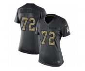 Women's Nike Los Angeles Chargers #72 Joe Barksdale Limited Black 2016 Salute to Service NFL Jersey
