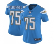 Women's Nike Los Angeles Chargers #75 Michael Schofield Electric Blue Alternate Vapor Untouchable Limited Player NFL Jersey