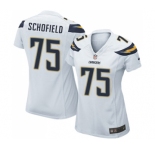 Women's Nike Los Angeles Chargers #75 Michael Schofield Game White NFL Jersey