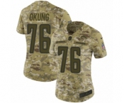 Women's Nike Los Angeles Chargers #76 Russell Okung Limited Camo 2018 Salute to Service NFL Jersey