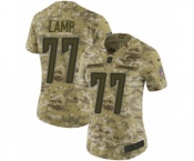 Women's Nike Los Angeles Chargers #77 Forrest Lamp Limited Camo 2018 Salute to Service NFL Jersey