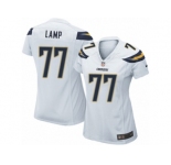 Women's Nike Los Angeles Chargers #77 Forrest Lamp Limited White NFL Jersey