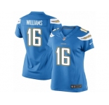 Women's Nike San Diego Chargers #16 Tyrell Williams Limited Electric Blue Alternate NFL Jersey
