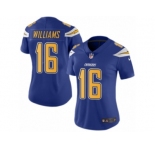 Women's Nike San Diego Chargers #16 Tyrell Williams Limited Electric Blue Rush NFL Jersey