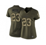 Women's Nike San Diego Chargers #23 Dexter McCoil Limited Green Salute to Service NFL Jersey