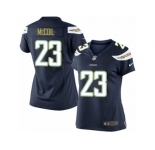 Women's Nike San Diego Chargers #23 Dexter McCoil Limited Navy Blue Team Color NFL Jersey