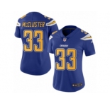 Women's Nike San Diego Chargers #33 Dexter McCluster Limited Electric Blue Rush NFL Jersey