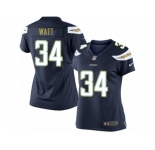 Women's Nike San Diego Chargers #34 Derek Watt Limited Navy Blue Team Color NFL Jersey