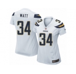 Women's Nike San Diego Chargers #34 Derek Watt Limited White NFL Jersey