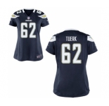 Women's Nike San Diego Chargers #62 Max Tuerk Navy Blue Team Color NFL Jersey