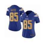 Women's Nike San Diego Chargers #85 Antonio Gates Limited Electric Blue Rush NFL Jersey