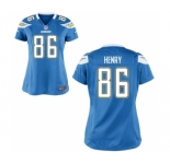 Women's Nike San Diego Chargers #86 Hunter Henry Electric Blue Alternate NFL Jersey