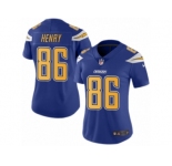 Women's Nike San Diego Chargers #86 Hunter Henry Limited Electric Blue Rush NFL Jersey