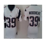 nike women nfl jerseys new england patriots #39 woodhea white[nike]