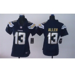 nike women nfl jerseys san diego chargers #13 allne dk.blue[nike]
